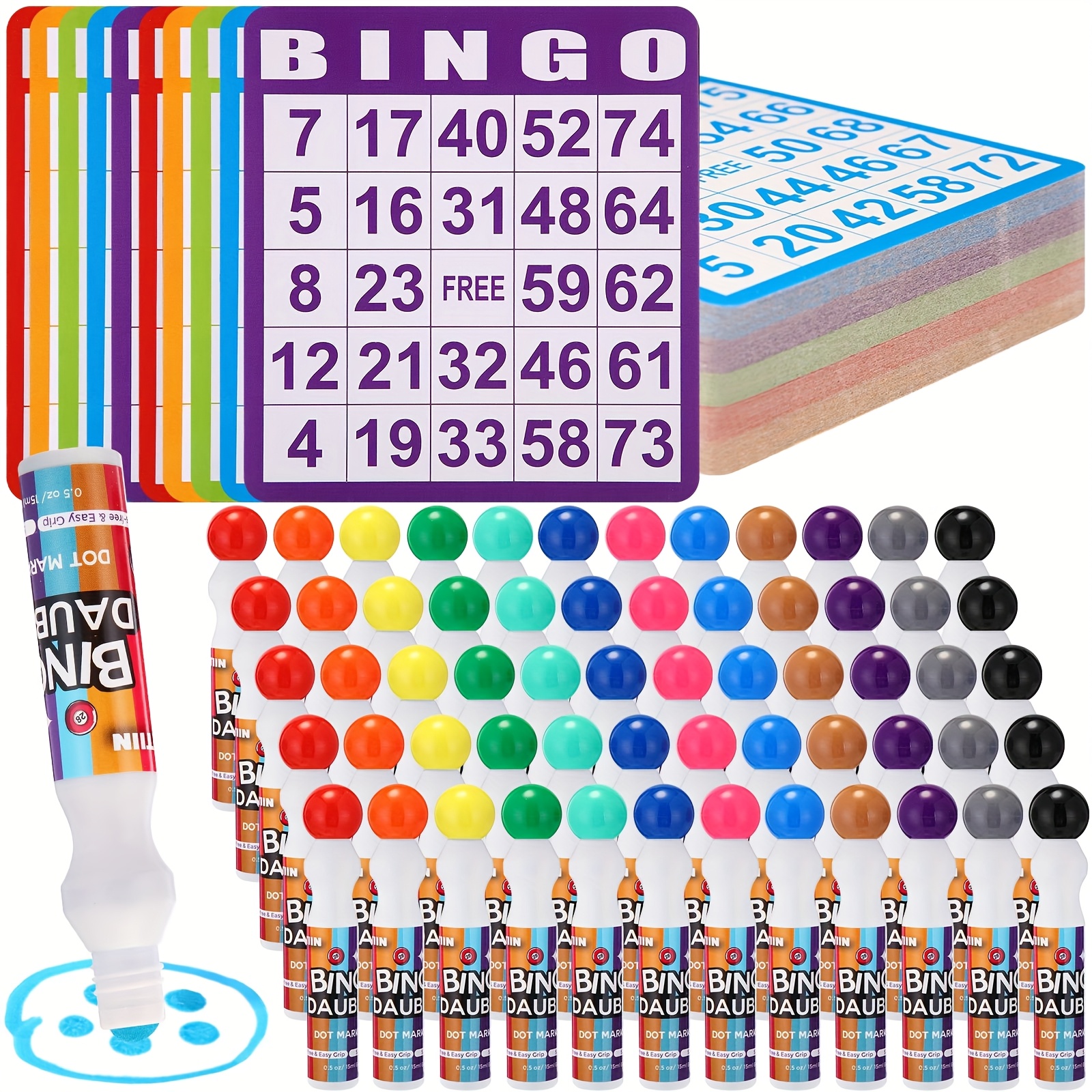 Party Games Cards - Set of 148 Bingo Game Cards