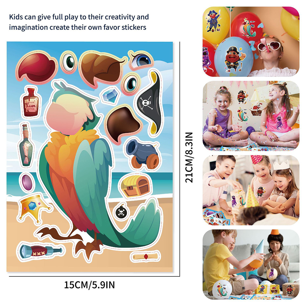 8/16Sheets Cool Pirate Ship Pu – Party Games Instagram recenzja i cena