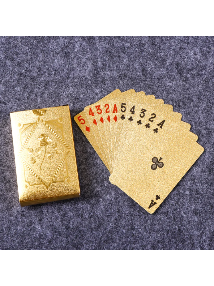 Gold Foil Skull Poker Cards Wa – Party Games Using Playing Cards recenzja i cena