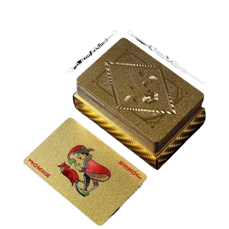 Gold Foil Skull Poker Cards Wa – Party Games Using Playing Cards recenzja i cena