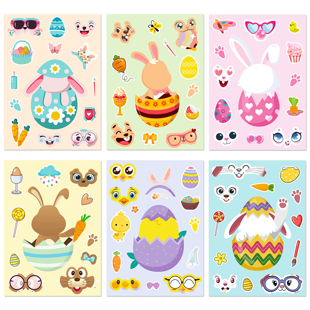6/12Sheets Cute Easter Rabbit  – Party Games Instagram recenzja i cena