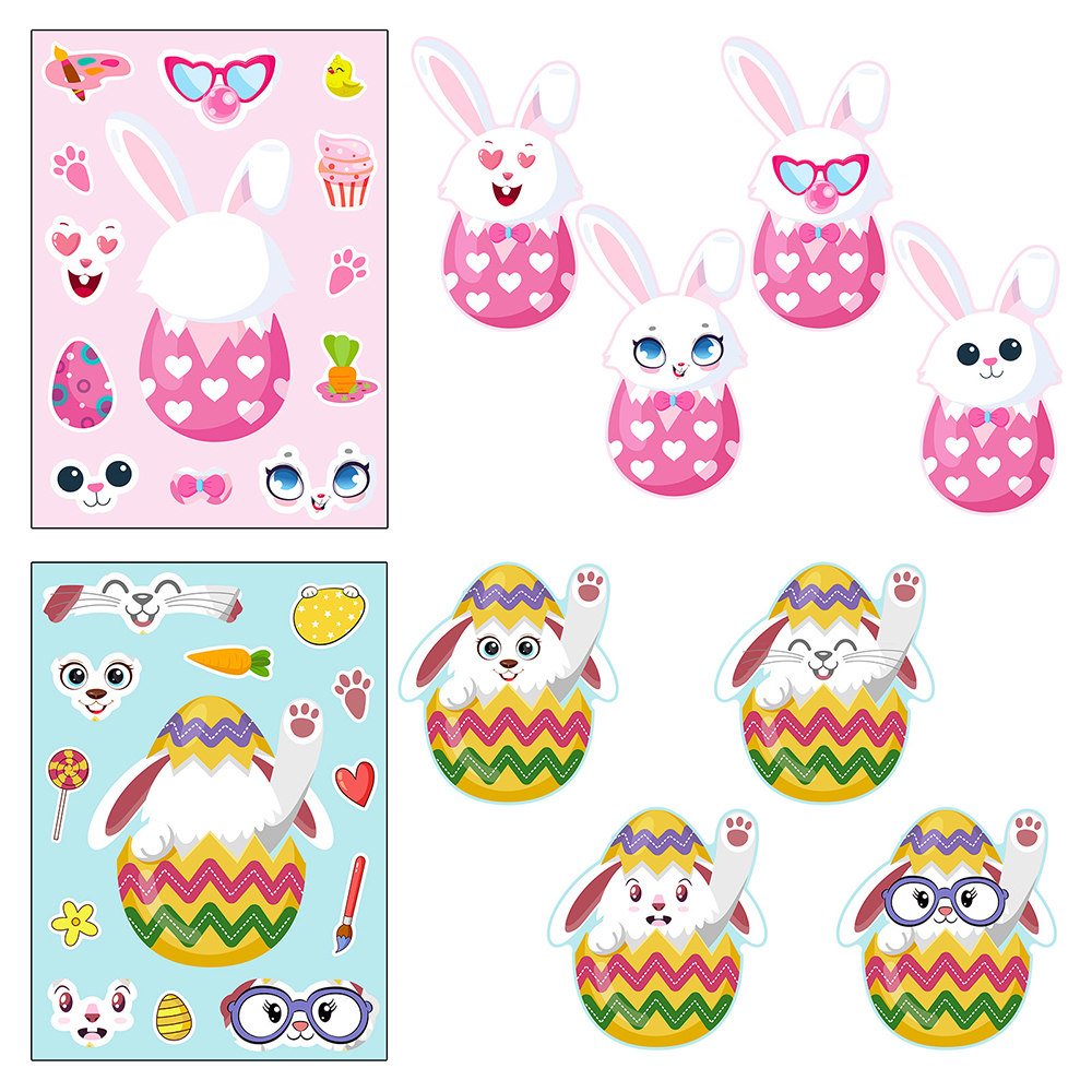 6/12Sheets Cute Easter Rabbit  – Party Games Instagram recenzja i cena