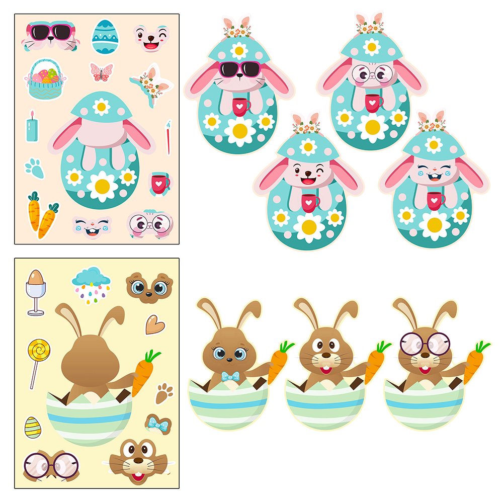6/12Sheets Cute Easter Rabbit  – Party Games Instagram recenzja i cena