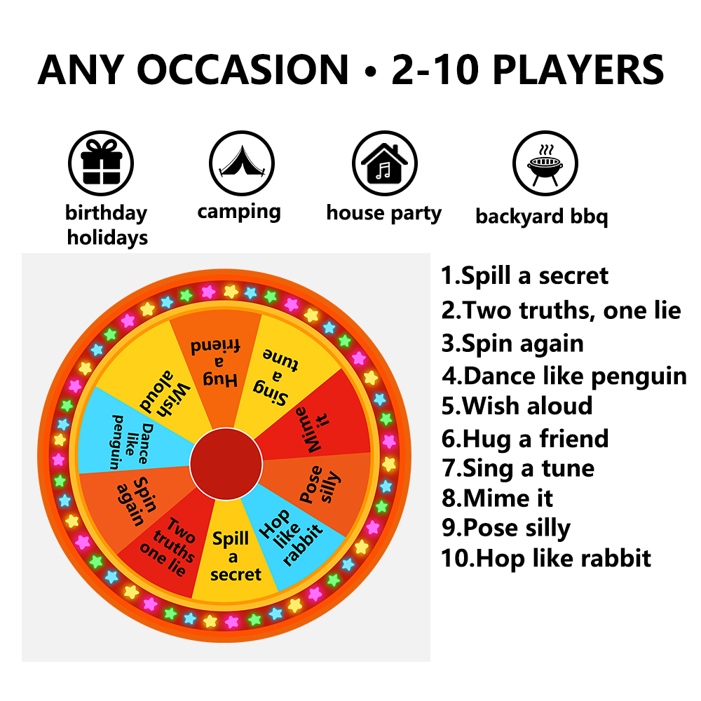 Prize Wheel Spin Wheel Spinner – Party Games Spin The Wheel recenzja i cena