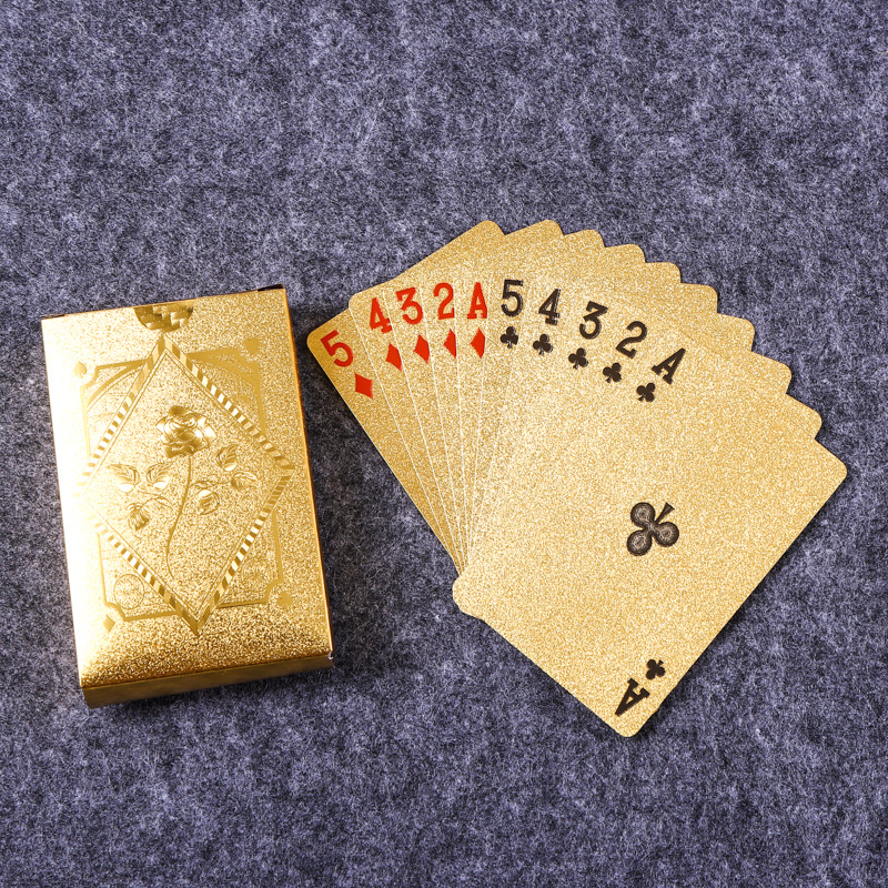 Gold Foil Skull Poker Cards Wa – Party Games Using Playing Cards recenzja i cena