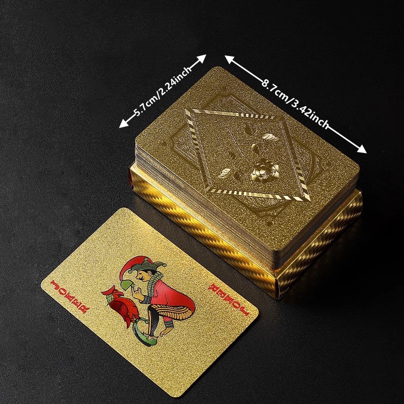 Gold Foil Skull Poker Cards Wa – Party Games Using Playing Cards recenzja i cena