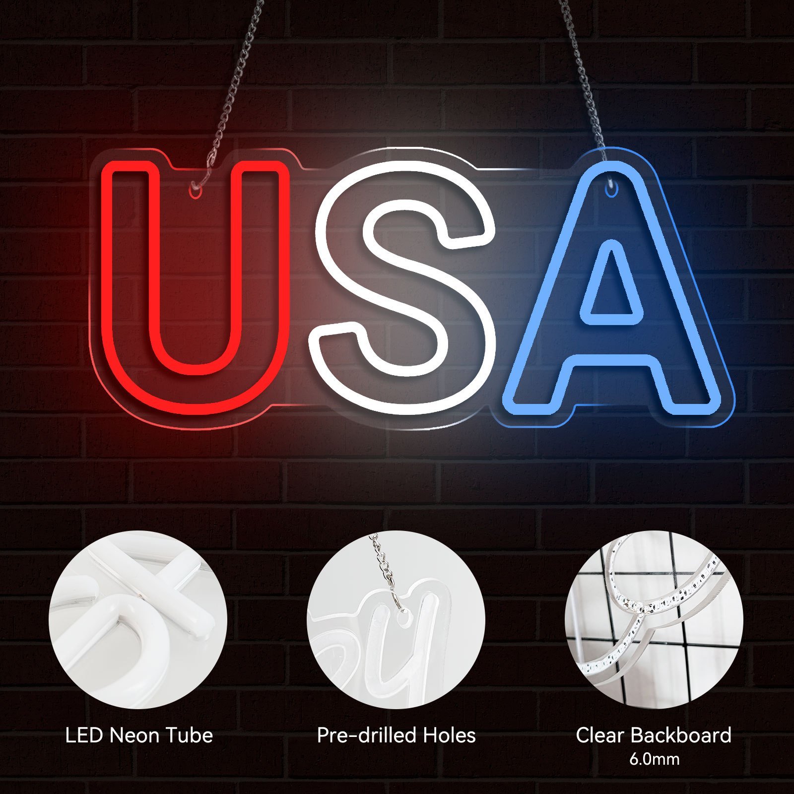 USA LED Neon Light Sign -Perfe – Party Games Usa recenzja i cena