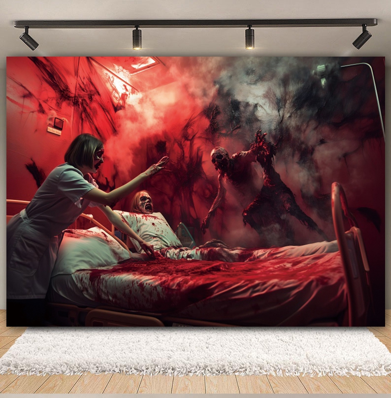 Horror Halloween Decor Backgro – Party Games Lab recenzja i cena