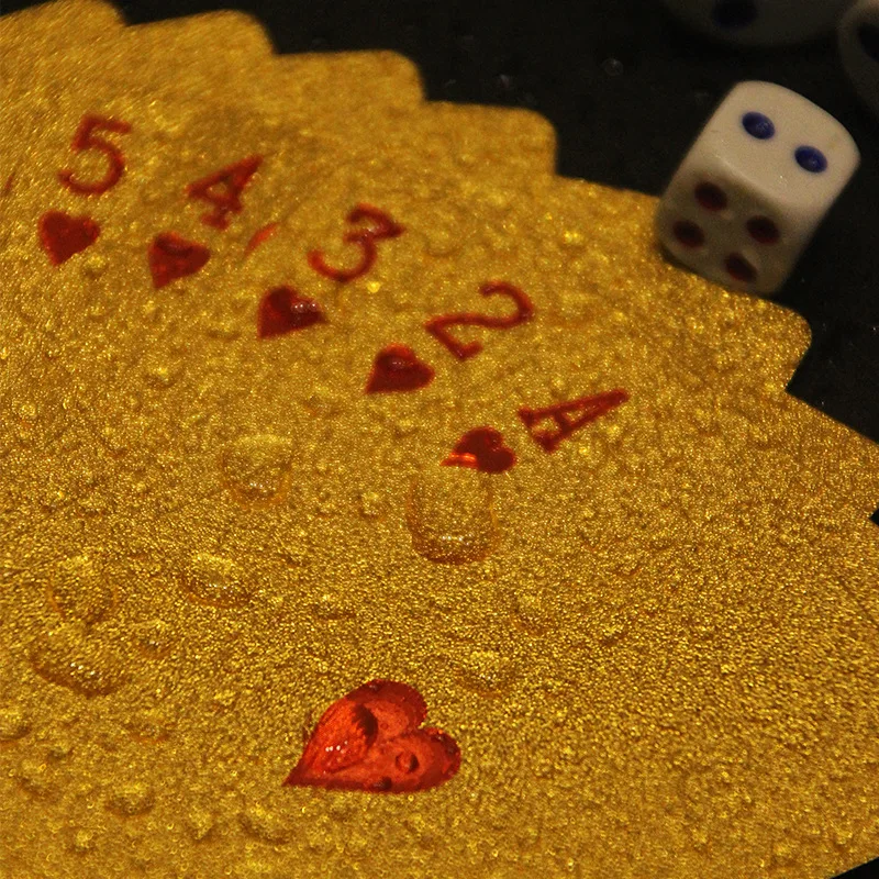 Gold Foil Skull Poker Cards Wa – Party Games Using Playing Cards recenzja i cena