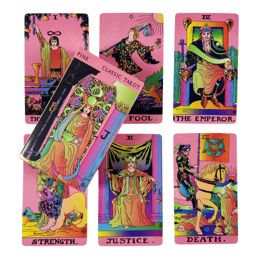 Pink Rider Tarot Card Deck 78  – Party Games Mystery recenzja i cena