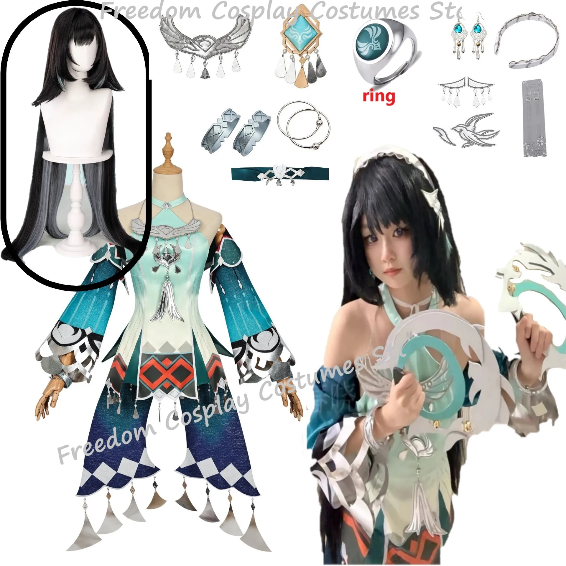 In Stock Lan Yan Cosplay Costu – Party Games New recenzja i cena