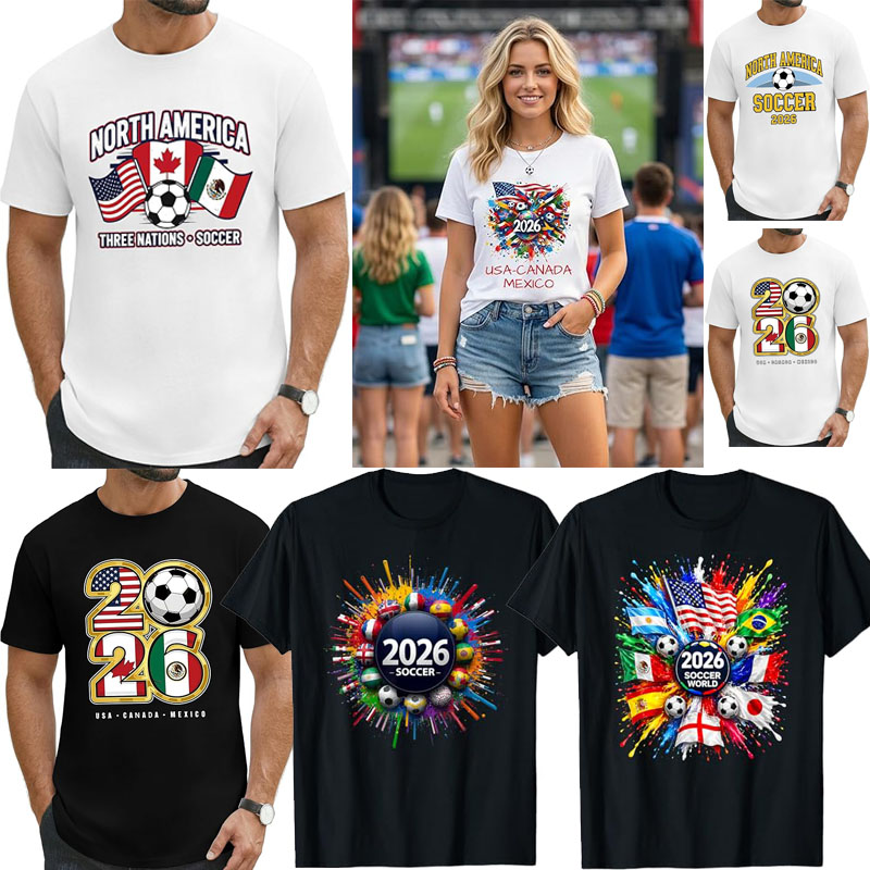 2026 Soccer Fan T-Shirt Men US – Party Games Usa recenzja i cena