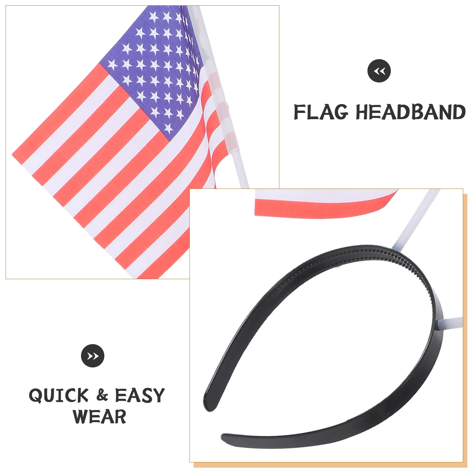4Pcs Usa Flag Headband for Soc – Party Games Usa recenzja i cena