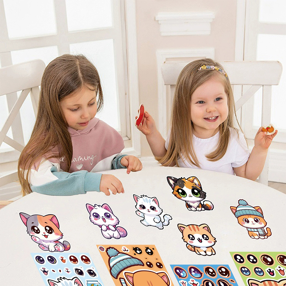 8/16Sheets Cute Cat Cartoon Ma – Party Games Instagram recenzja i cena