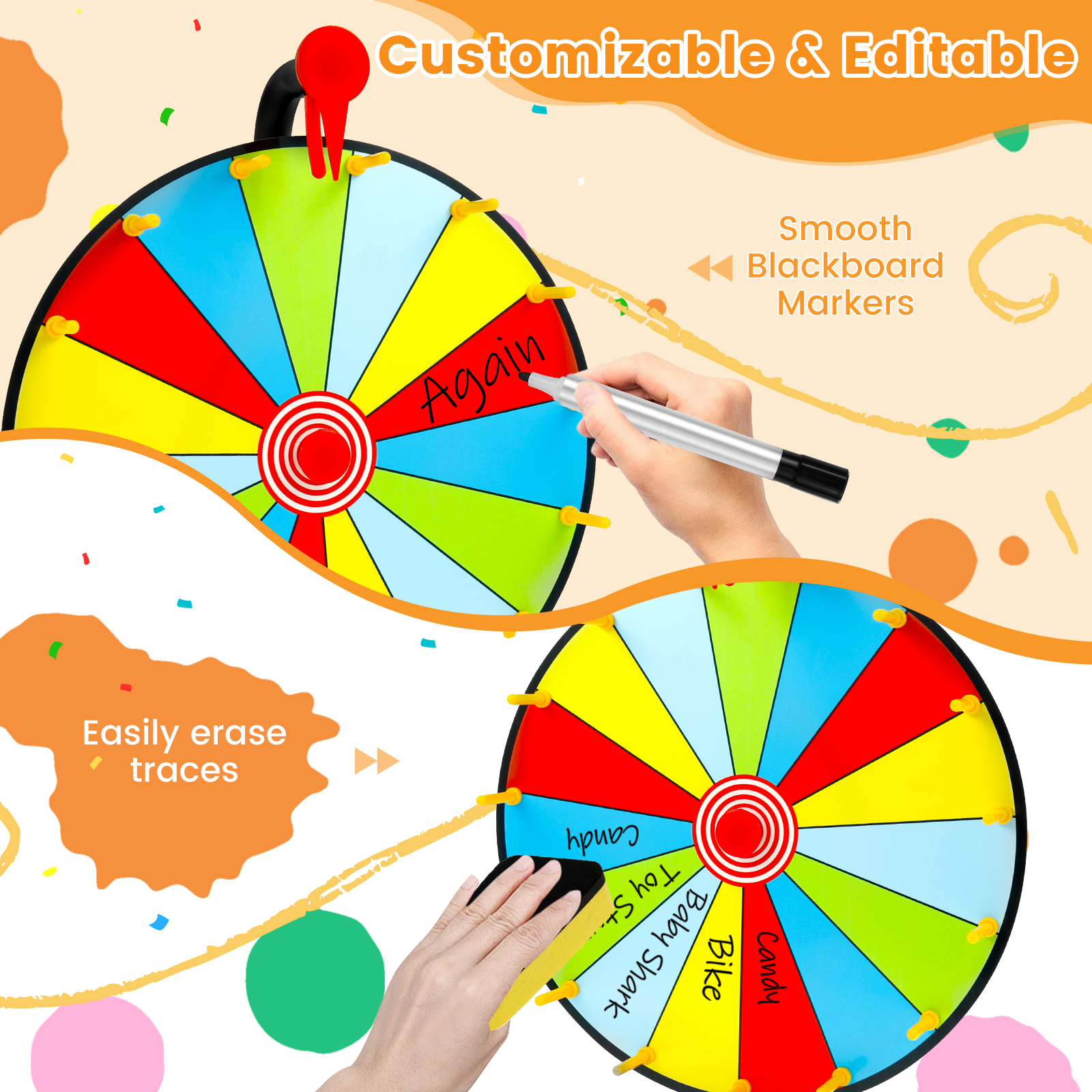DIY Interactive Game Spin Whee – Party Games Spin The Wheel recenzja i cena