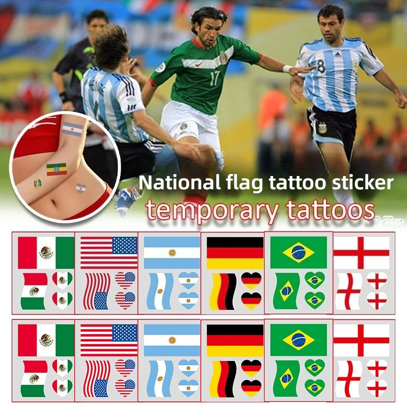 10-50PCS  Temporary Flag Tatto – Party Games Usa recenzja i cena