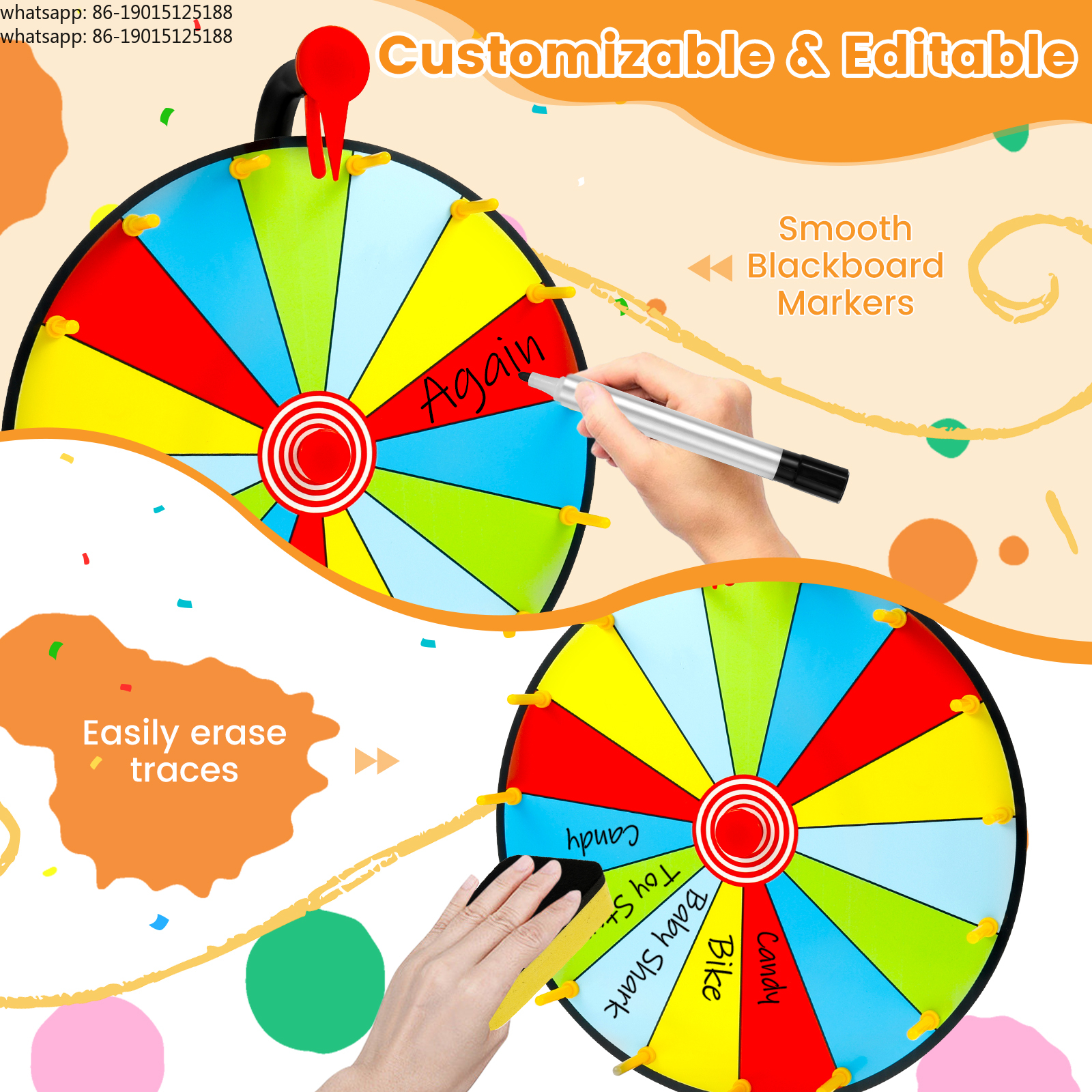 Prize Wheel Game Spinner DIY P – Party Games Spin The Wheel recenzja i cena