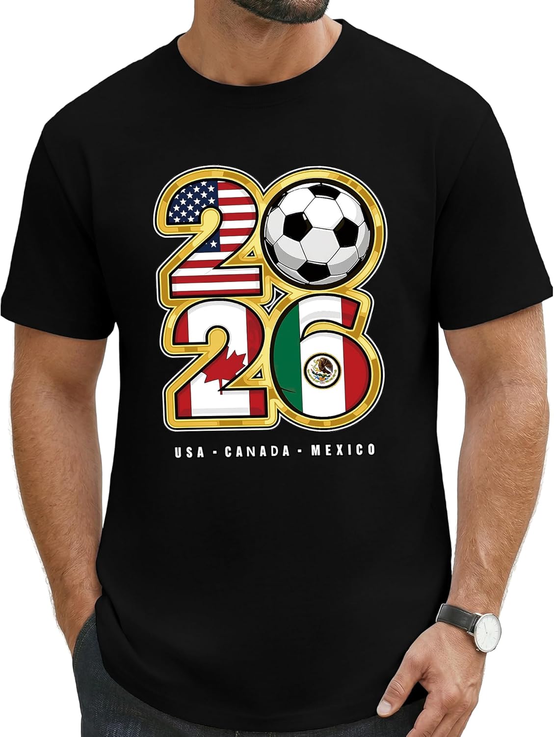 2026 Soccer Fan T Men USA Cana – Party Games Usa recenzja i cena