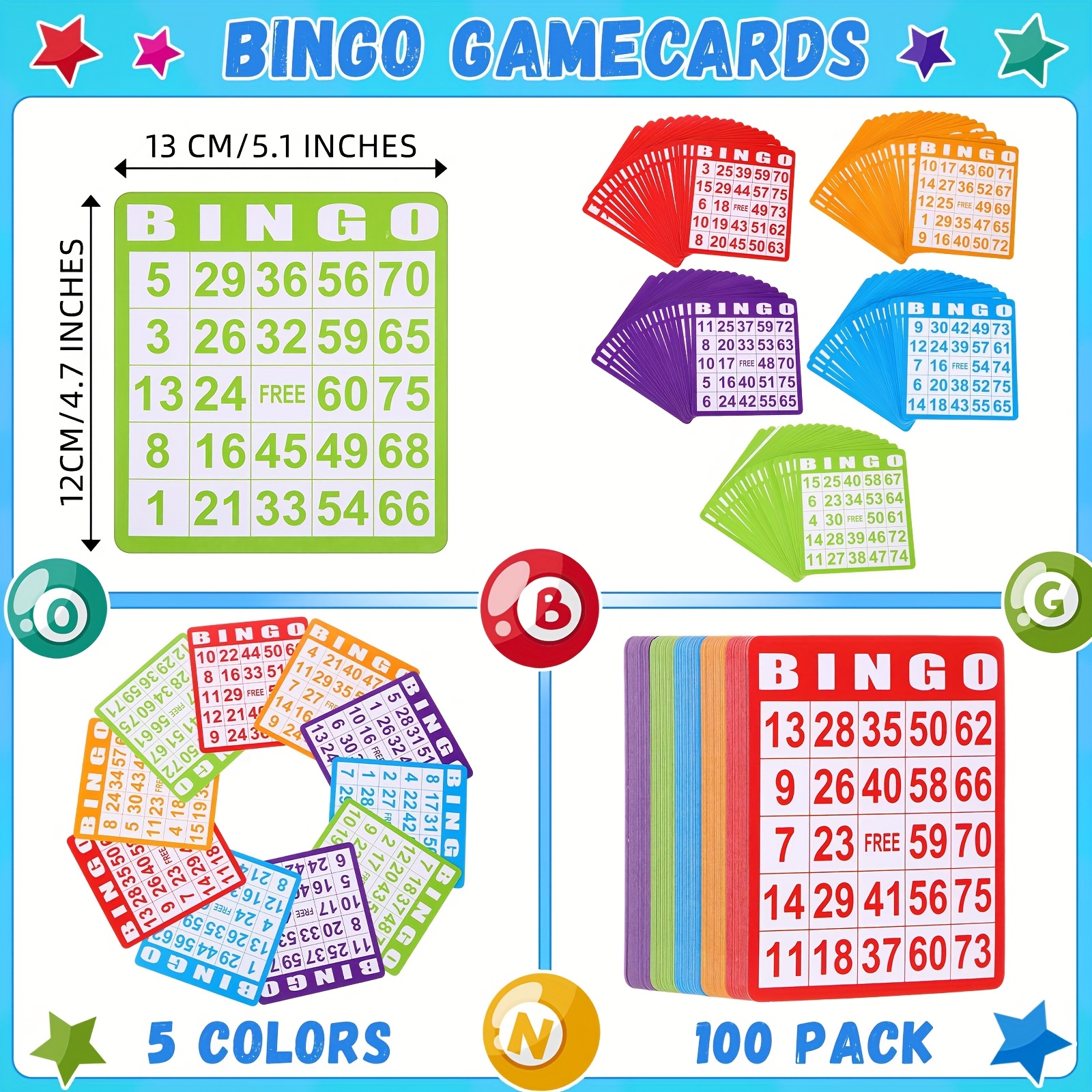 Set of 148 Bingo Game Cards in – Party Games Cards recenzja i cena