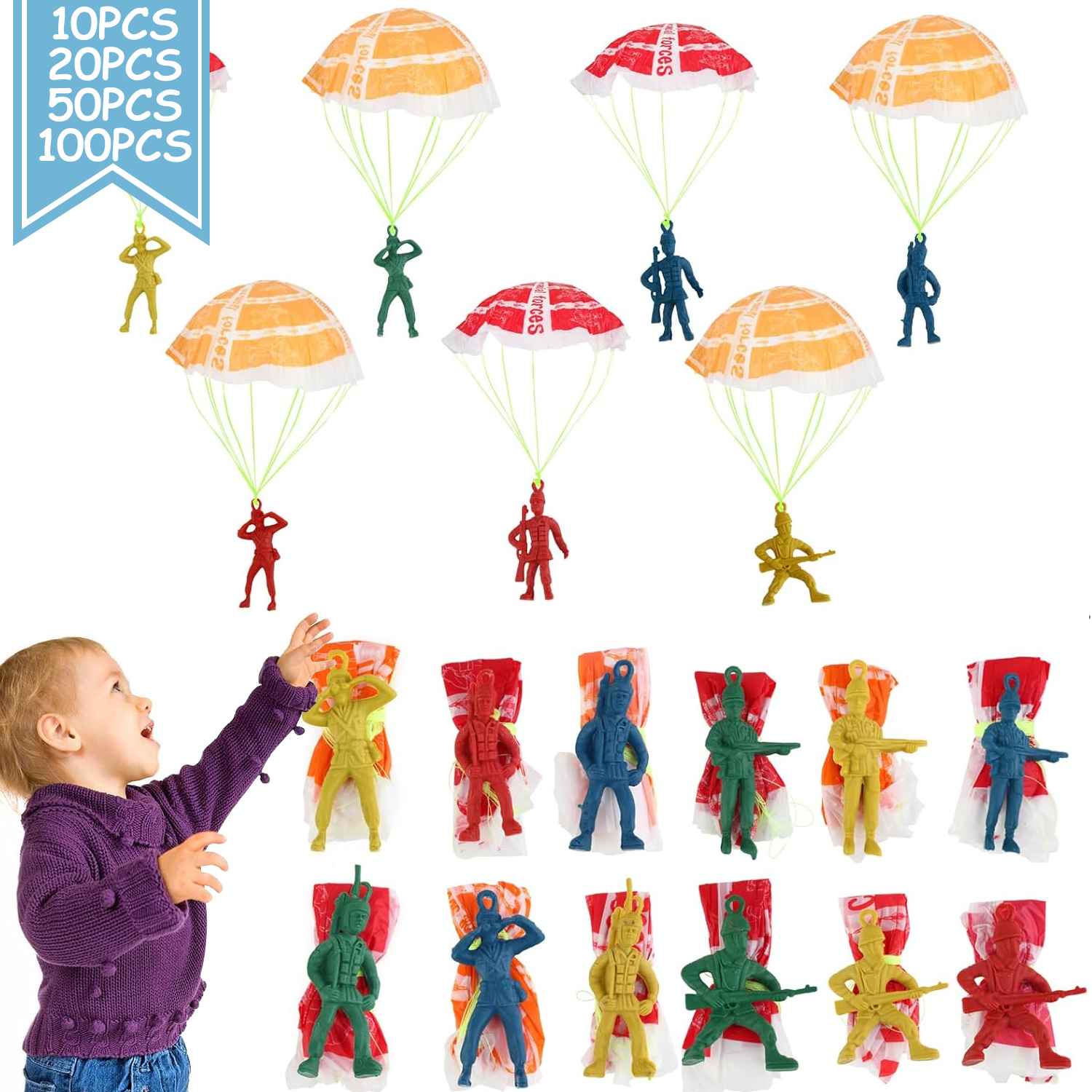 10/100pcs Parachute Toys for K – Party Games Graduation Ideas recenzja i cena